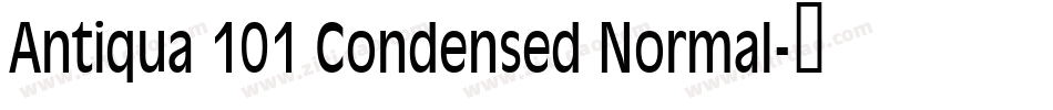 Antiqua 101 Condensed Normal字体转换